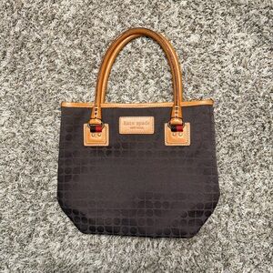 Kate Spade Dark Brown Tote with Tan Accents